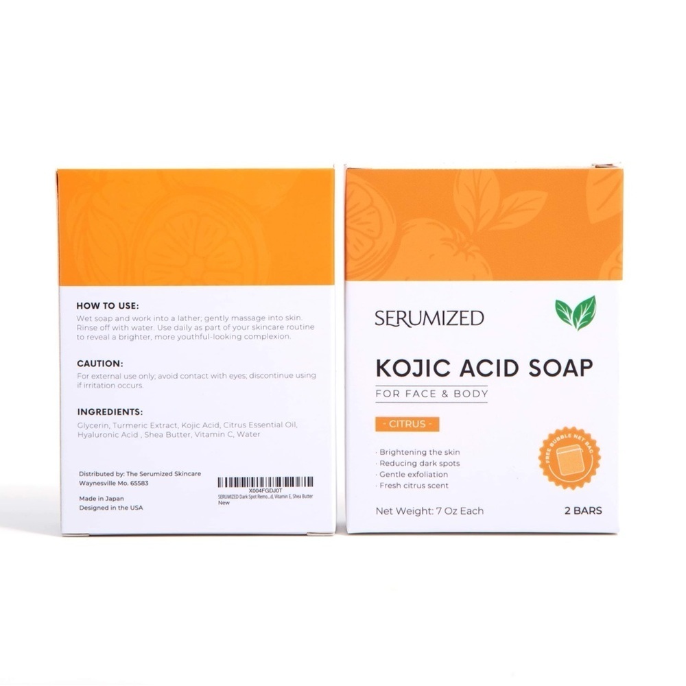 Dark Spot Remover Soap Bars with Vitamin C, Turmeric, Hyaluronic Acid, - Picture 8 of 9